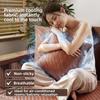 Detachable Ice Mat Pillow Covers Solid Color Lumbar Cushion Cover Decorative Pillowcase  Home Decor