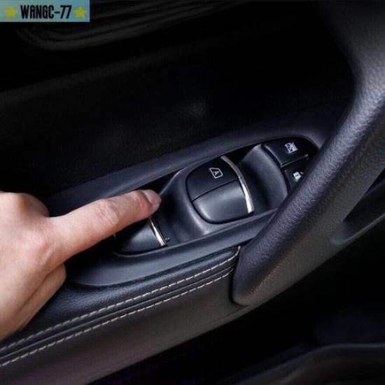 Хромированные Накладки на Кнопки Стеклоподъемника Автомобиля Для Nissan Rogue Sport 2017-