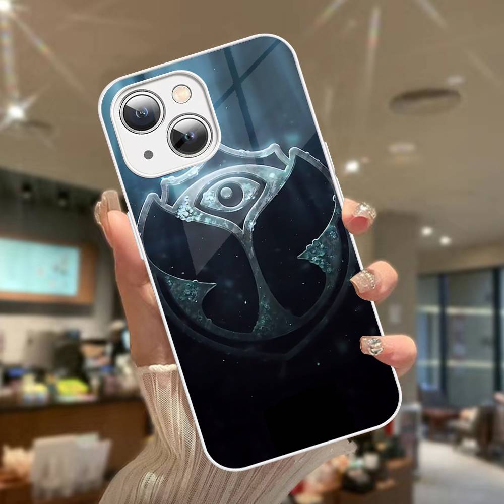 T-tomorrowland Logo For iPhone 14 13 12 Mini 11 Pro XS Max X XR 14 Plus Tempered Glass Cover