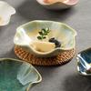 Lotus-shaped Ceramic Dipping Dish Japanese Style Sauce Dish Mini Fruits Bowl  Restaurant