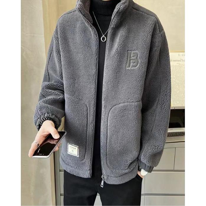 Мужское флисовое пальто с подкладкой и утолщенное хлопковое пальто, модное пальто на осень-зиму, свободного кроя, с капюшоном, теплая куртка для теплой погоды