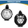 Пара противотуманных фар TOPUS для Mini Cooper R55 R56 R57 R58 R59 2007-2015, Mini Clubman 2006-2013, передний бампер, противотуманная фара БЕЗ лампочек, левая и правая стороны, прозрачные
