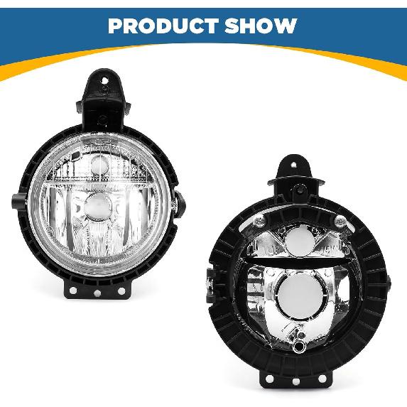 Пара противотуманных фар TOPUS для Mini Cooper R55 R56 R57 R58 R59 2007-2015, Mini Clubman 2006-2013, передний бампер, противотуманная фара БЕЗ лампочек, левая и правая стороны, прозрачные