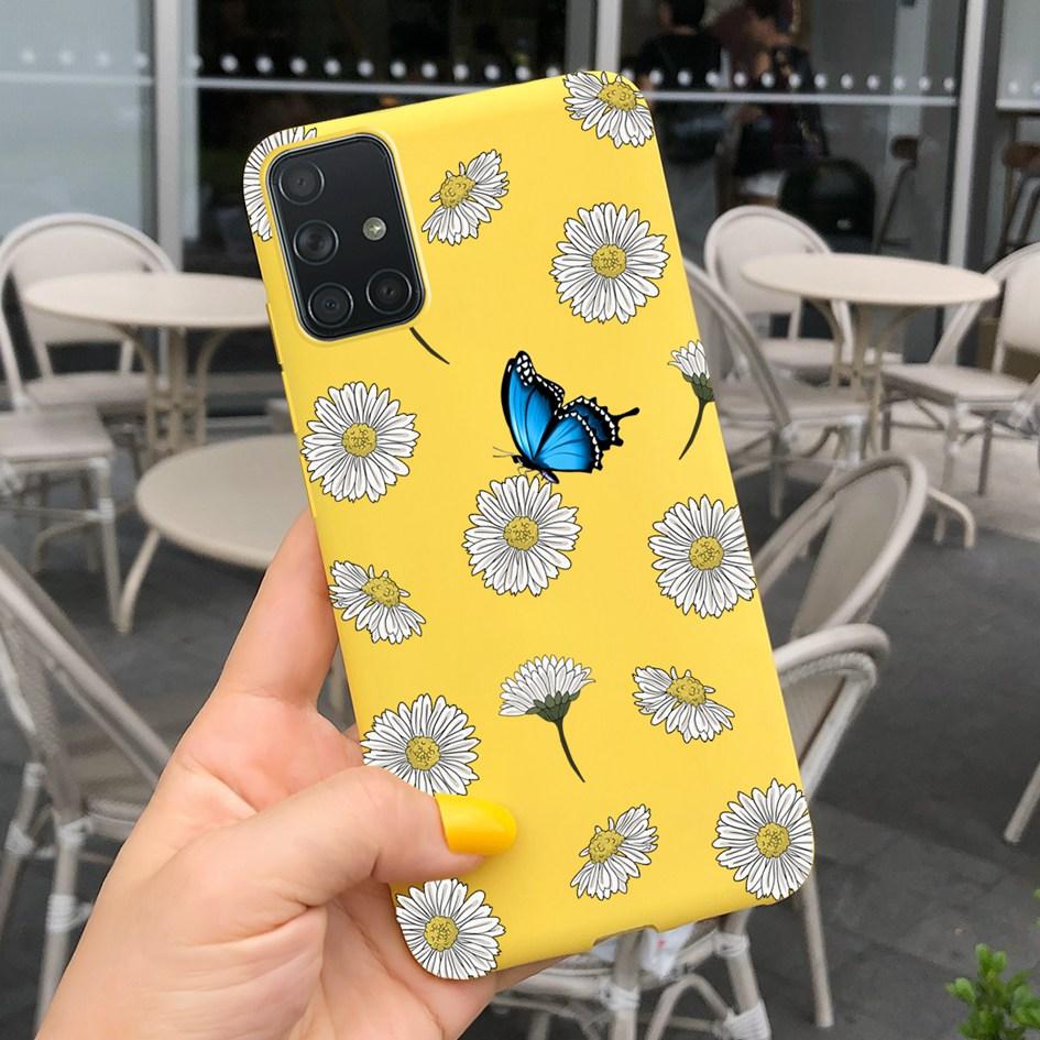A51 A71 Case For Samsung Galaxy A51 4G Soft Touch Silicon Cover Shockproof Bumper Back Protector Bag for Samsung A 51 A 71 Coque