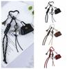 Braid Bow Bag Pendant Bag Accessories Weave Nylon Rope Braid Rope Keychain Car Key Pendant