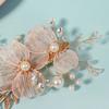 Pearl Bridal Hair Clip Silk Flower Wedding Headdress Fairy Bride Hairpin  Bride Accessories