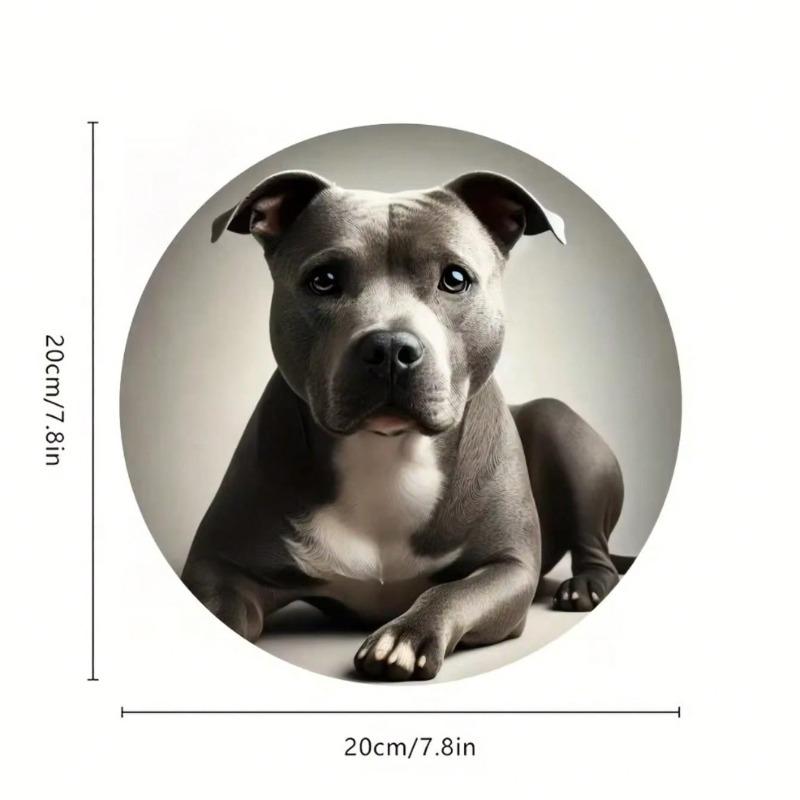 Винтажное Металлическое Настенное Искусство Стаффордширский Бультерьер Юмористический Подарок Декор для Дома Сада Бара