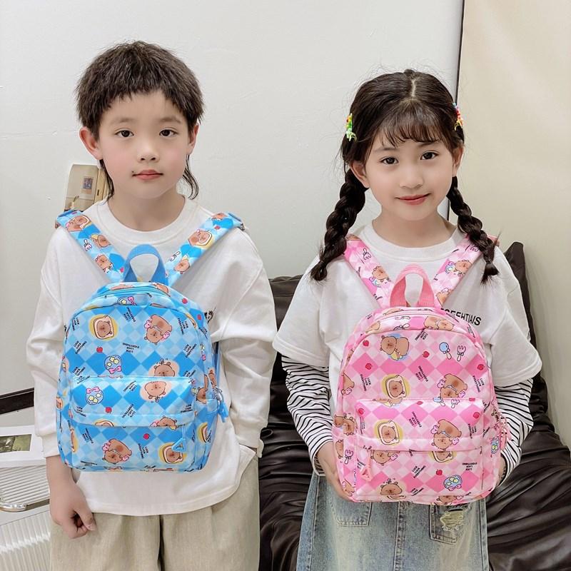 School bag new school bag kapibara boys and girls cute cartoon backpack