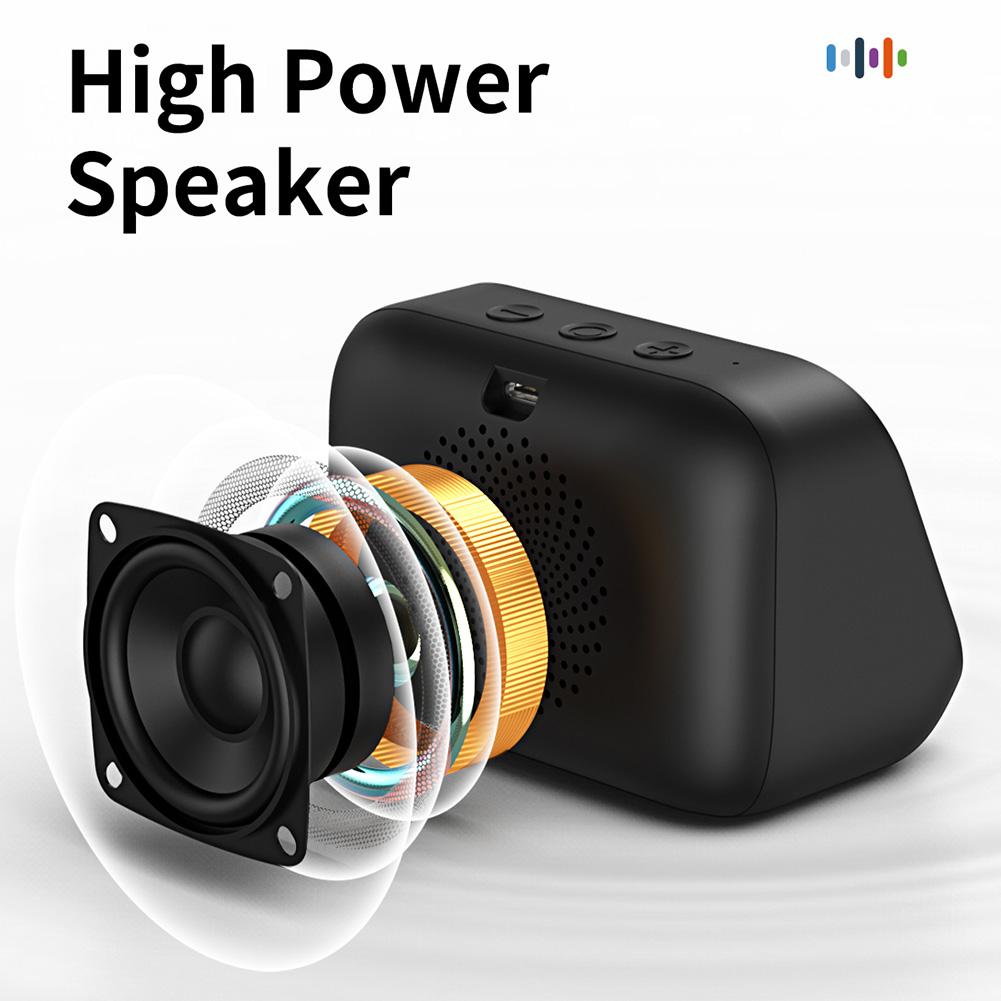 Умная колонка Будильник Портативная BT-колонка с RGB-подсветкой Домашняя колонка для Спальни Гостиной