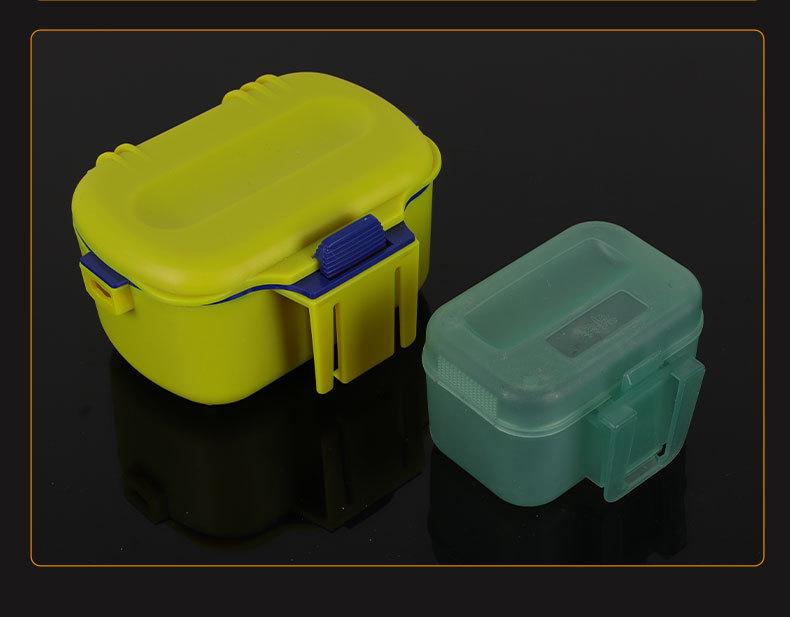 Insulated Breathable Double-Layer Red Worm Bait Box for Sea Fishing