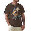 Brown Trout Fishing T-Shirt Cool Casual Pride T Shirt Men Unisex New Fashion Tshirt Men Cotton Tees Streetwear