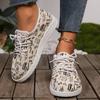 Fashion 2024 Fun Letter Print Women's Summer Mesh Shoes White Soft Sole Branded Slip-on Casual Sneakers Shoes for Women