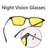 Vintage Night Vision Eyeglasses for Car Driving Use Men Women Ultralight UV400 Sunglasses Stylish TR Blue Lightweight Blocking Eyeglasses Glasses