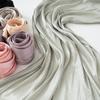 Pleated Shawl Head Wraps Silky Shimmer Women Muslim Shawl New Fashion Islam Turban