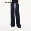 MO&Co. Women's Sporty High-Waist Wide-Leg Casual Trousers
