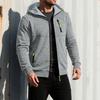 Autumn New Men's Casual Jacket Slim Fit Hooded Zipper Sweatshirts Jackets Solid Color Sportswear Male Fashion Tracksuit