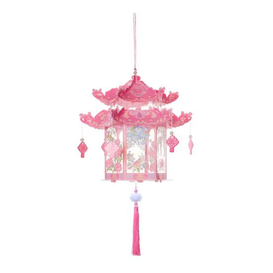 Портативный дворцовый фонарь, набор для самостоятельного изготовления цветочного фонаря, интерактивная игра, удобный для детей, набор материалов для фонаря на палке