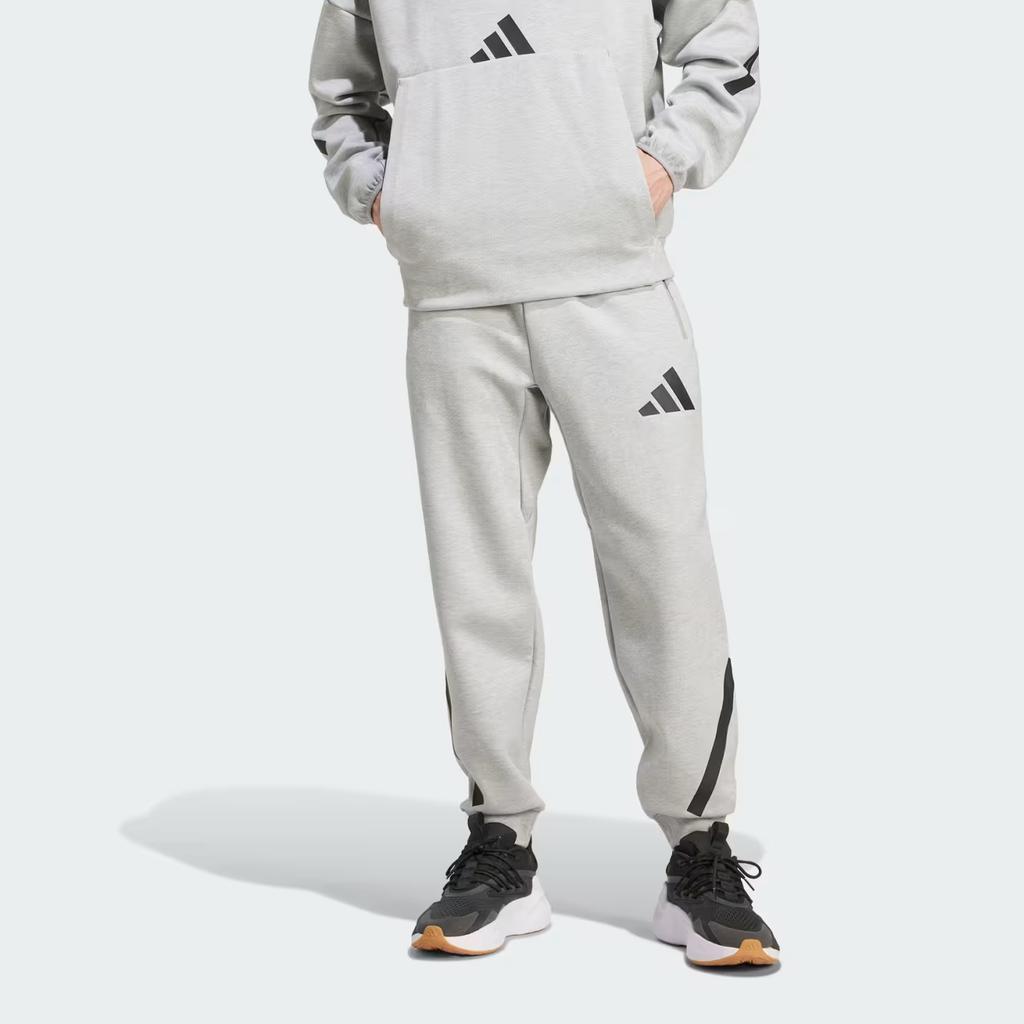 Adidas ЗНЕ. Брюки модные с логотипом стильные спортивные трикотажные брюки на шнурке в стиле ретро мужские брюки средне-серые JF2446