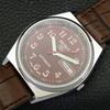 ВОССТАНОВЛЕННЫЕ ВИНТАЖНЫЕ МУЖСКИЕ ЧАСЫ SEIKO 5 AUTOMATIC JAPAN С КОРИЧНЕВЫМ ЦИФЕРБЛАТОМ a435129-2 R122-a435129