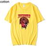 Футболка Рэп Мужская крутая уличная мода Трендовая футболка Узор Принт Футболка Хип-хоп Топ Футболка