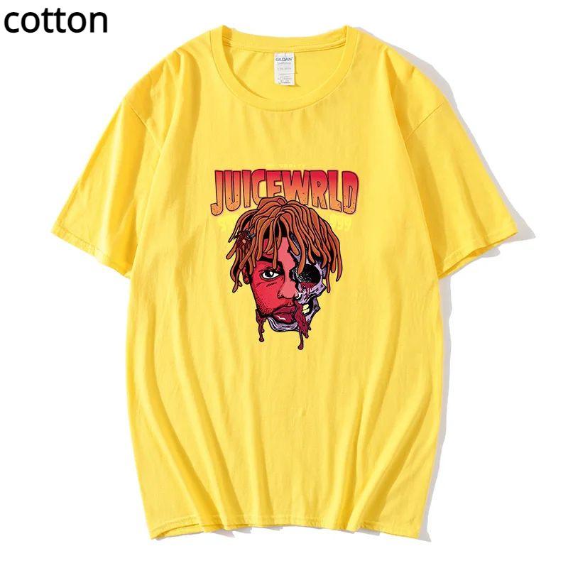 Футболка Рэп Мужская крутая уличная мода Трендовая футболка Узор Принт Футболка Хип-хоп Топ Футболка