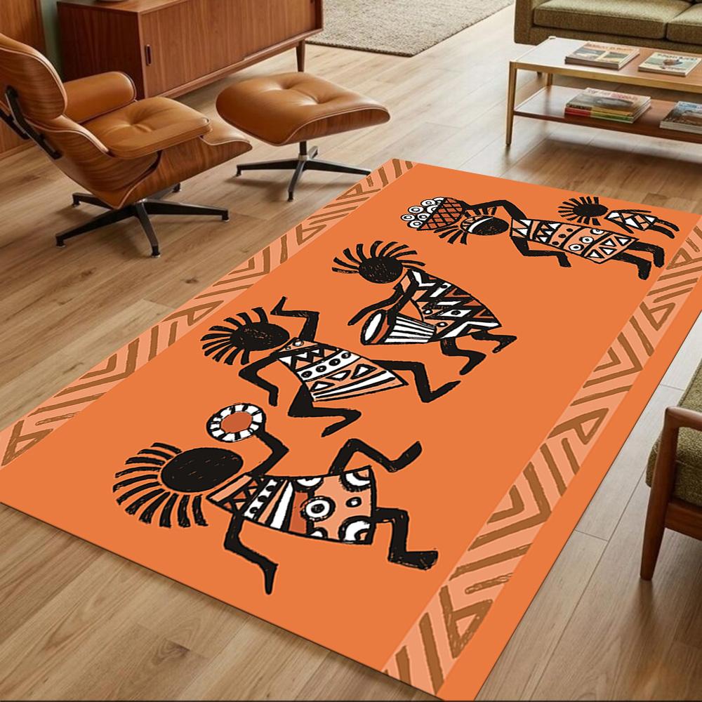 African Heritage And Tradition Non-Slip Home Carpet Design for Office Decor Living Room Bedroom Gift