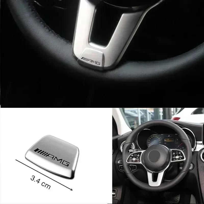 AABCF1 AMG Значок Наклейки на Руль Автомобиля Аксессуары Для Mercedes Benz AMG W206 W204 W205 W212 W213 W221 W222 W223 W251 W464 GLE