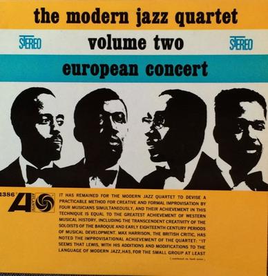 LP Пластинка MODERN JAZZ QUARTET - Европейский Концерт Том Второй SD1386 ATLANTIC 1961 США Джаз Б/У