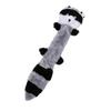 TRAVEYO Dog Toy, Squeaky Chew Toy, Unfilled, 46cm Raccoon, GrayBlack Stripes