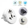 Korea EU Plug Adapter 16A 250V Travel Adapter Converter 2 Round Socket High Quality Universal AU US UK CN To EU KR Wall Socket
