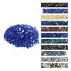 Fire Glass, 20LBS / 9KG High-Temperature Resistant Fireplace Rocks, 1/2-Inch / 12.7 Mm Reflective & Smokeless Firepit Glass Rock