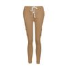 Women's Solid Color Casual Elastic Waist String Side Pocket Pencil Pants