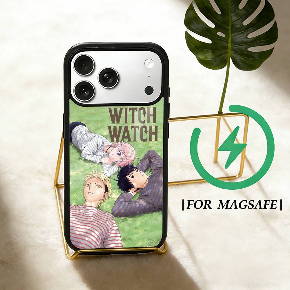 ГОРЯЧИЙ Чехол-телефон-часы W-Witch для iPhone 17,16,15,14,13,12,Plus,Pro,Max для Magsafe Магнитной Беспроводной Зарядки