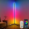 Floor Light RGB Color Changing Dimmable Height 120cm Stand Light Indirect Lighting Control DIY Mode Timing Function Suitable for Living App/Remote &