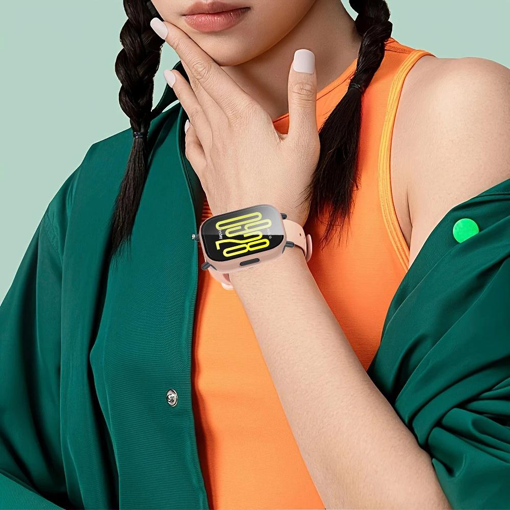 Чехол для корпуса + Закаленное стекло для умных часов Redmi Watch 5 Active Защитная пленка от царапин Бампер Защитный чехол для Redmi Watch 5 Lite