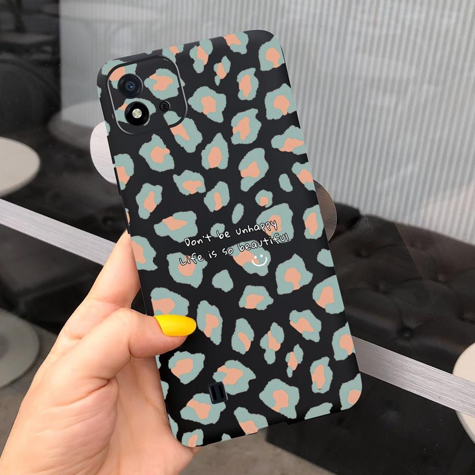 Красивый узор Чехол для телефона Для Realme C11 2021 C 11 2020 RMX2185 Макарон Силиконовые Мягкие Чехлы Обложка Для Realme C11 (2021) RMX3231