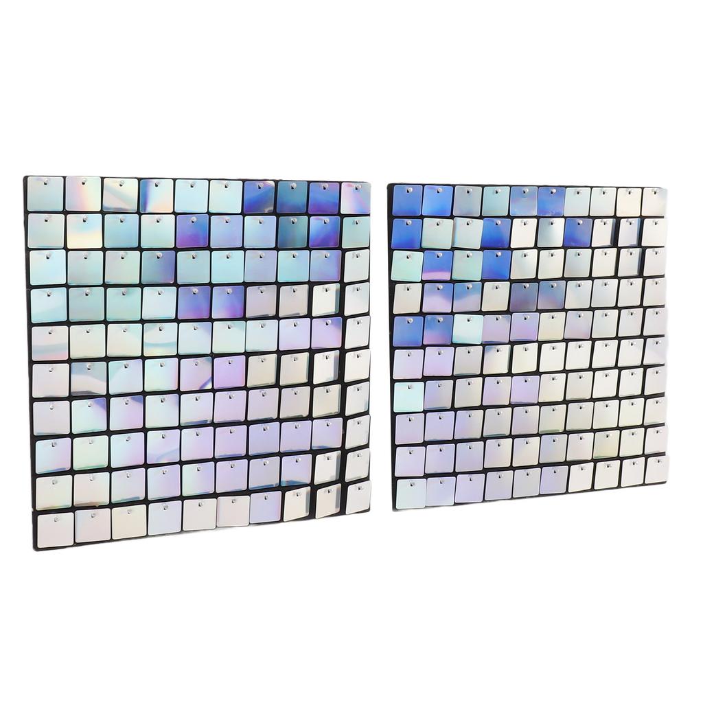 24 шт. мерцающий настенный фон самоблокирующийся ПК зеркальный квадратный фотофон с блестками заводная панель