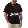 Red neon cross TShirt Big and Tall Casual TShirt