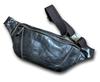Ima Spara Genuine Leather Body Bag Small One Shoulder Bag Waist Pouch Men's (Dark Gray)