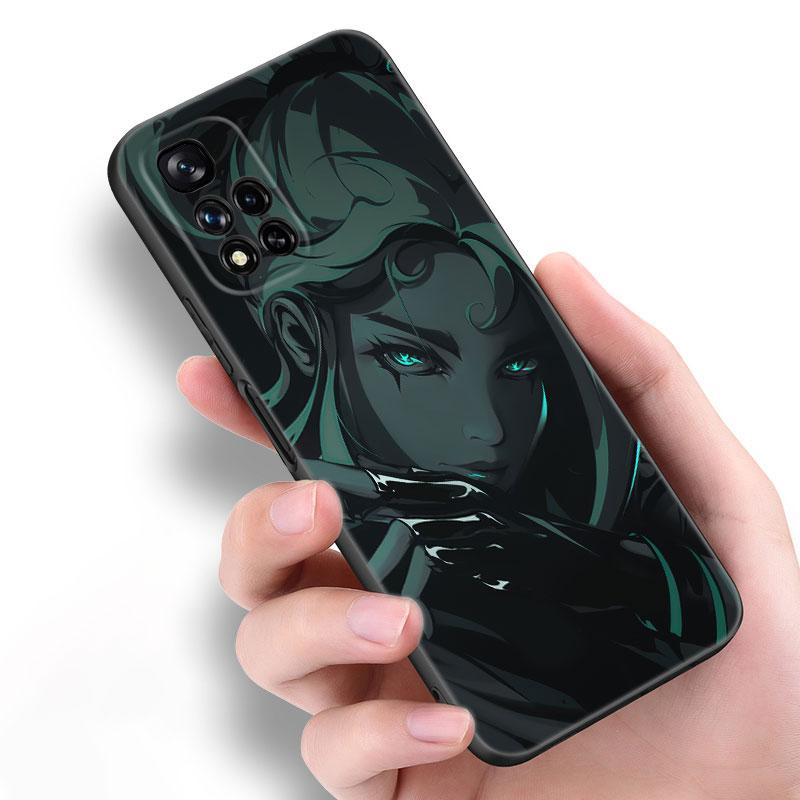 Черный силиконовый чехол для телефона Valorant Game для Xiaomi POCO X3 X4 NFC F5 M3 M4 M6 X5 X6 Pro F3 F4 GT 5G C55 C65 M5