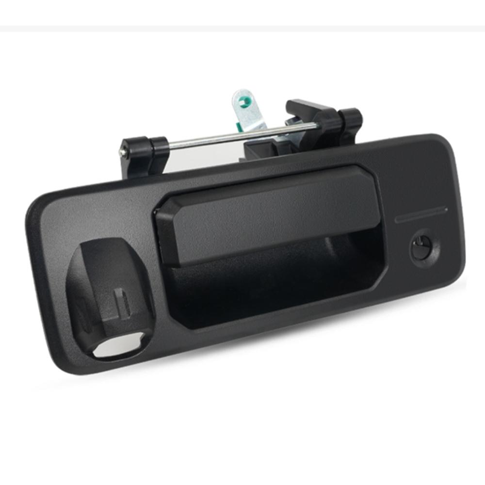 Pickup Truck Rear Tailgate Handle Matte Black ABS Door Latch Handle with Camera Mount Hole for 2014-2019 Tundra 2016-2020 Tacoma