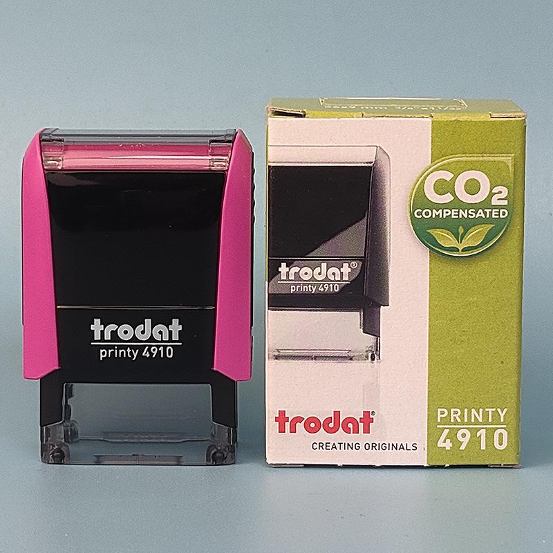 Trodat Austria Self-Inking 4910 Unengraved Square Text Stamp