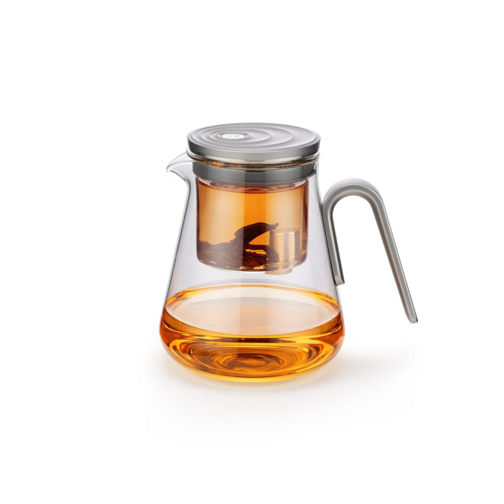 Tea Steeper,Heat-Resistant Borosilicate Glass Self-Steeping Teapot 800ml,Tea Diffuser,Self-Steeping Teapot,Loose Leaf Tea Pot