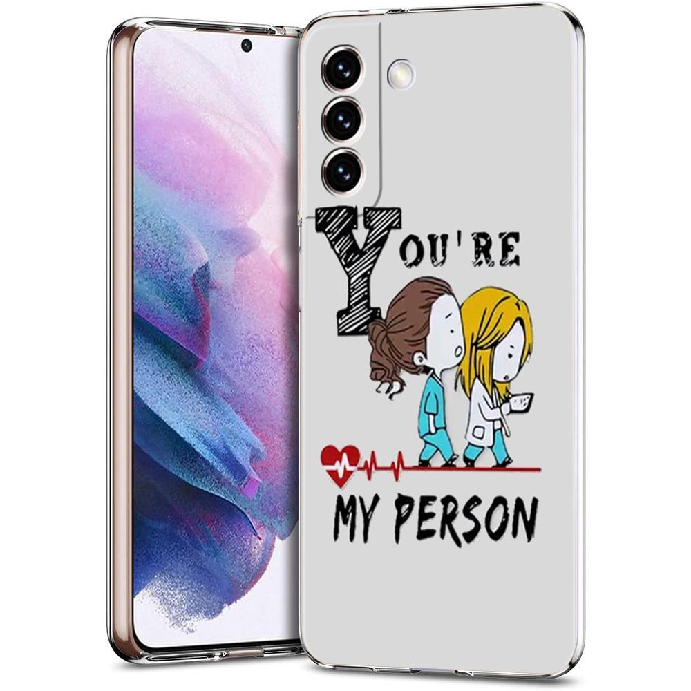 Чехол для телефона 'Анатомия Грей' 'Ты мой человек' для Samsung Galaxy S24 Ultra S23 FE S22 S20 S21 5G S10 S9 Plus S10E S8 Прозрачный чехол