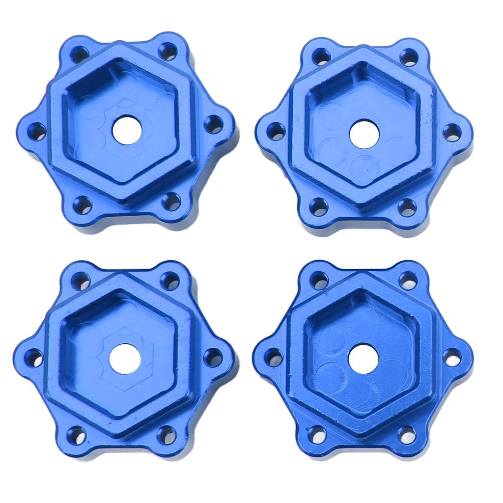 2 Pair RC Aluminum 5mm Widen Wheel Hex Adapter Converter for LOSI LMT 4WD Solid Axle 1 8 Monster TruckBlue