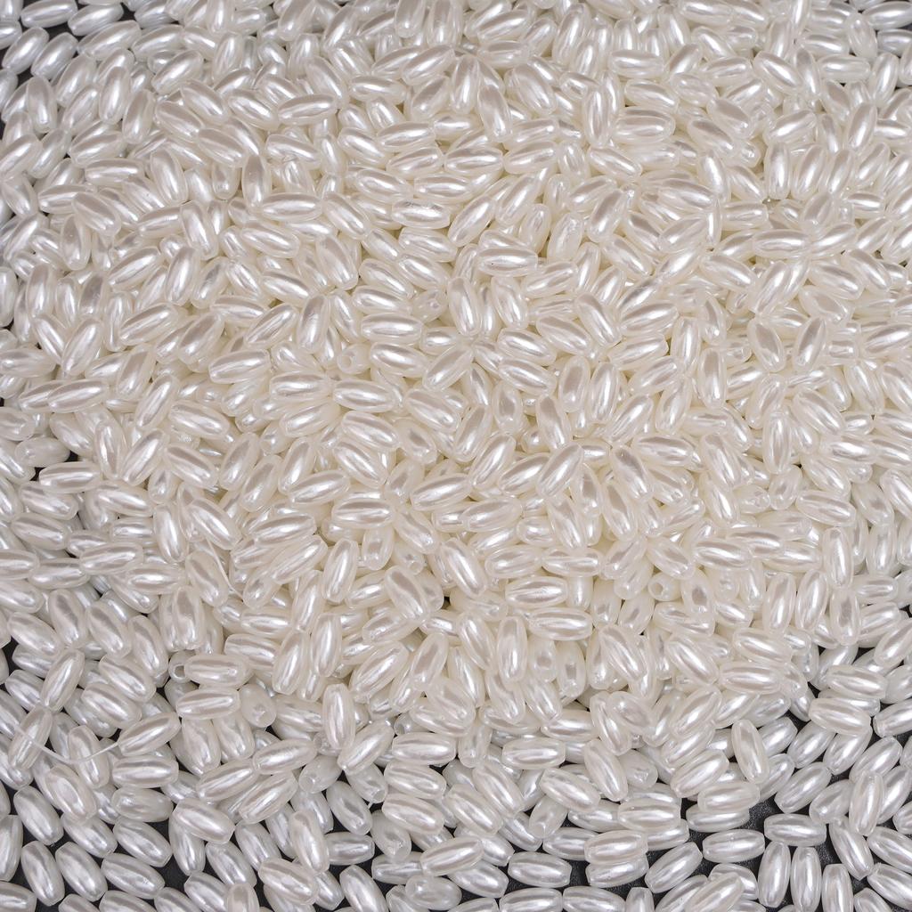 50/100Pcs White High Brightness ABS Water Droplet Shaped Imitation Pearls Scattered Beads For DIY Bracelets Necklaces Jewelry Making