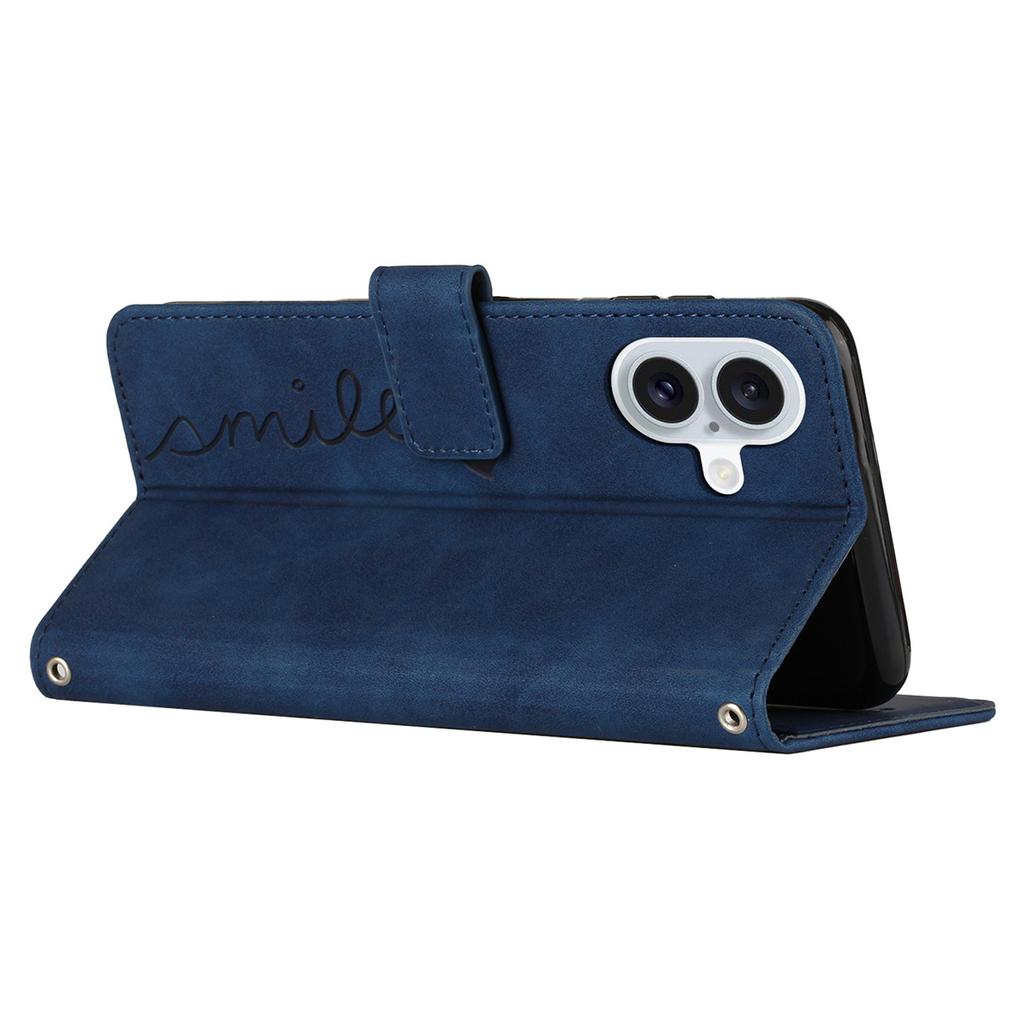 For iPhone 16 Case PU Leather Skin Touch Feeling Wallet Phone Cover