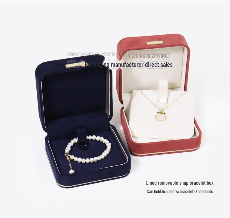 Стильная круглая фланелевая шкатулка для колец, ожерелий, браслетов и сережек