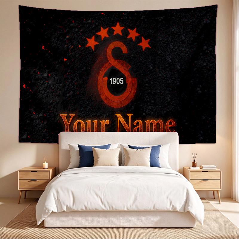 Galatasaray (5) Custom Name Tapestry Wall Hanging Tapestry Wall Art Decor for Bedroom Living Room