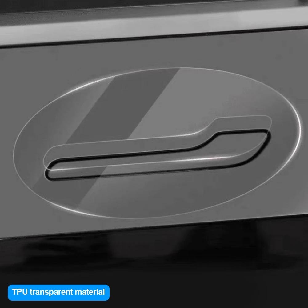 Для Tesla Model 3 Model Y 2017-2025 Защитная пленка для дверной ручки от царапин - перевернутая защитная пленка для дверной ручки TPU Автомобильная одежда